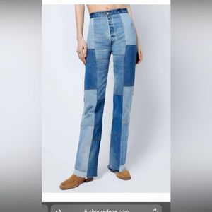 Re/Done Patchwork Denim Jeans